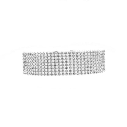 Full Crystal Rhinestone Choker Necklace for Women - GimmeWarehouse