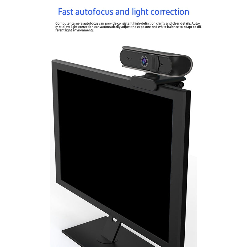 HD AF Computer Video Computer Camera for Meeting Family Video Friend Chat 5 Million Auto Focus Support 720P1080P - GimmeWarehouse