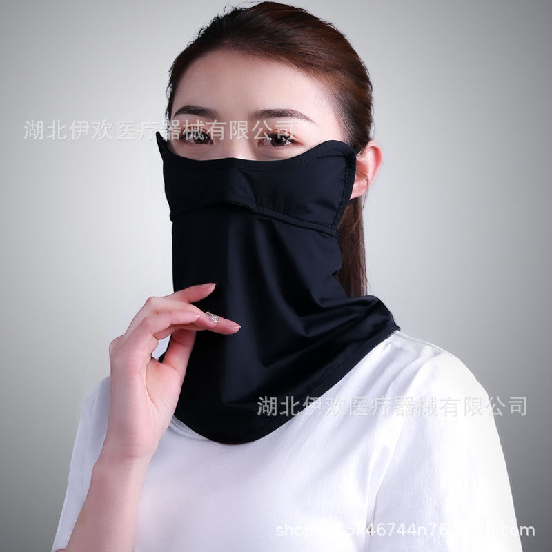 Ice silk female anti-ultraviolet breathable face mask - GimmeWarehouse