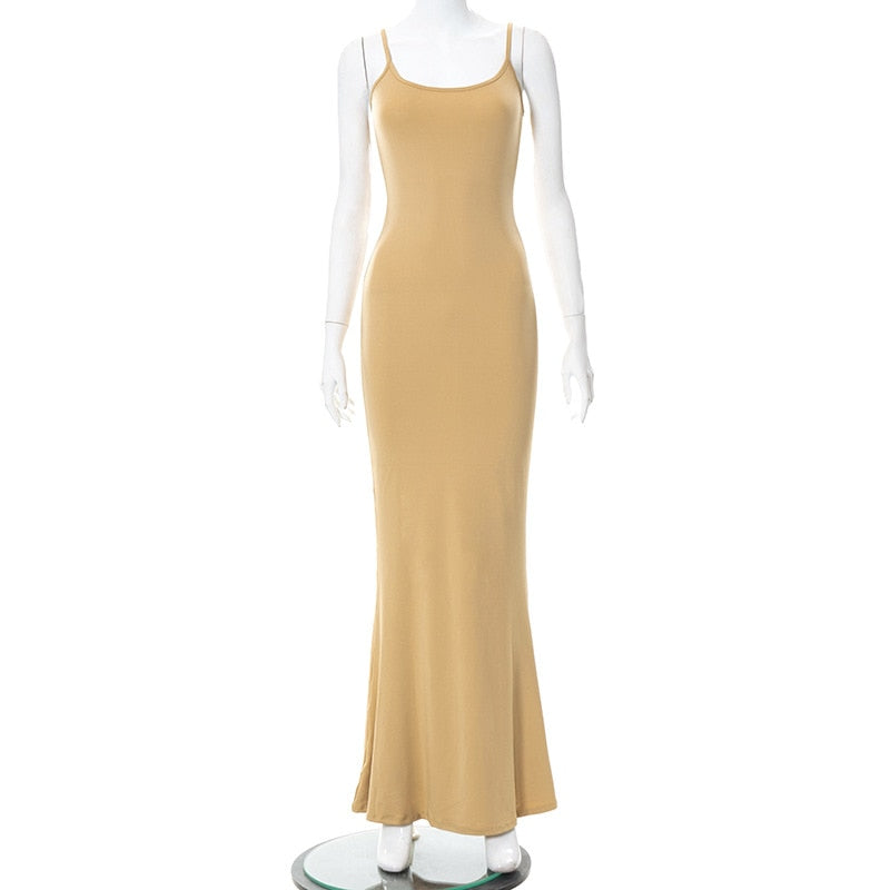 Jade Sleeveless maxi dress - GimmeWarehouse