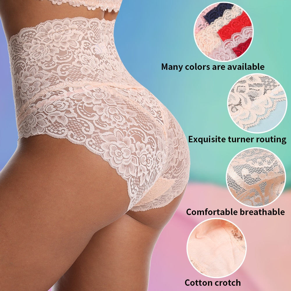 Lace panties women panties High waist Plus Size female sexy underwear Butt Lift Lingerie Seamless briefs Underpants breech Gimme that