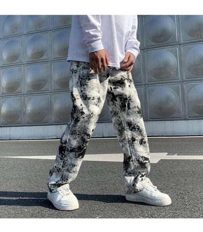 Mens Fashion Mopping Trousers Jeans Korean Style - GimmeWarehouse