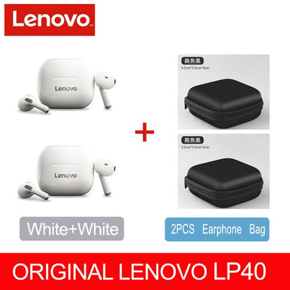 NEW Original Lenovo TWS Wireless Earphone Bluetooth 5.0 Dual Stereo MINI Reduction Bass Touch Control Long Standby 300mAH LP40 Gimme that