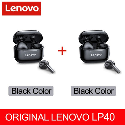 NEW Original Lenovo TWS Wireless Earphone Bluetooth 5.0 Dual Stereo MINI Reduction Bass Touch Control Long Standby 300mAH LP40 Gimme that