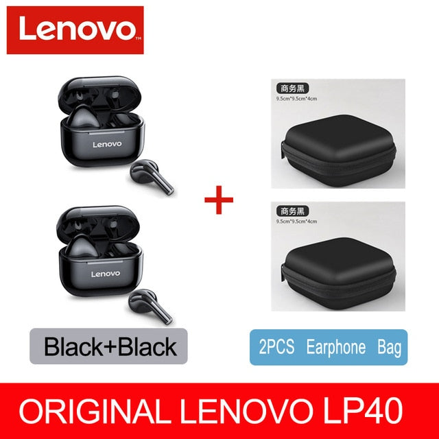 NEW Original Lenovo TWS Wireless Earphone Bluetooth 5.0 Dual Stereo MINI Reduction Bass Touch Control Long Standby 300mAH LP40 Gimme that