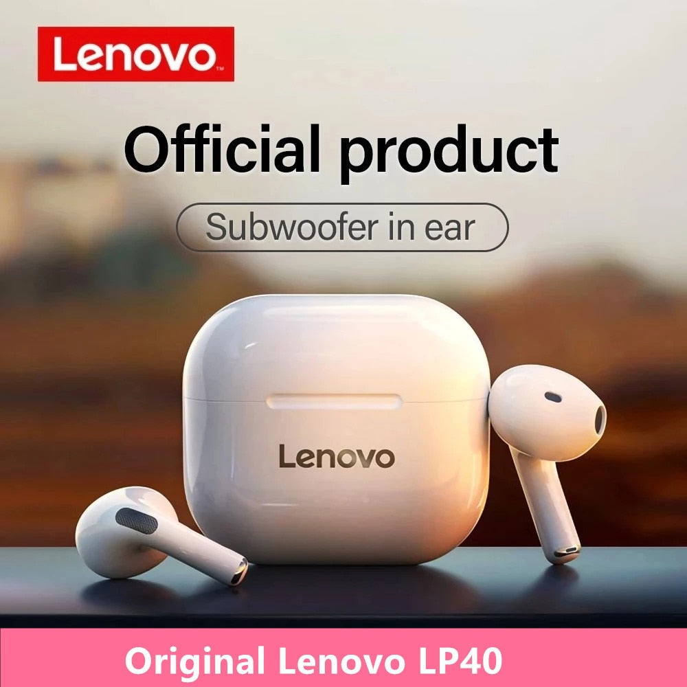 NEW Original Lenovo TWS Wireless Earphone Bluetooth 5.0 Dual Stereo MINI Reduction Bass Touch Control Long Standby 300mAH LP40 Gimme that