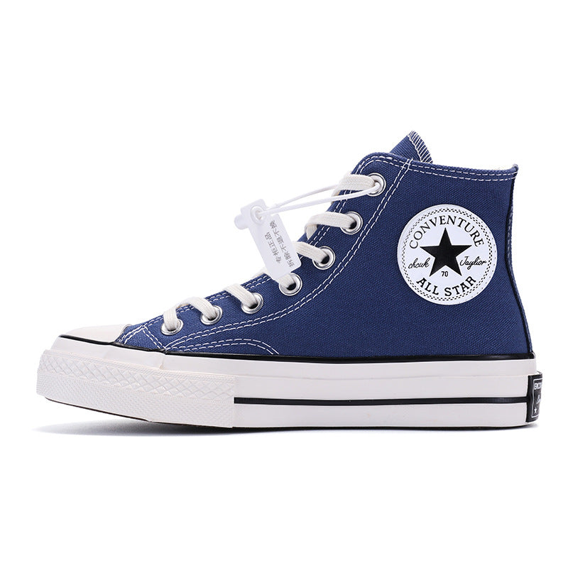 New authentic Erlange Converse Les autumn and winter 1970s classic high-top canvas shoes men's and women's shoes Putian blue bottom Gimme that