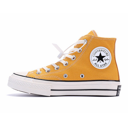 New authentic Erlange Converse Les autumn and winter 1970s classic high-top canvas shoes men's and women's shoes Putian blue bottom Gimme that