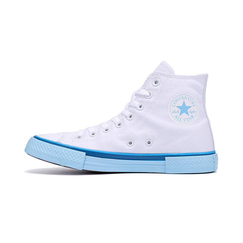 New authentic Erlange Converse Les autumn and winter 1970s classic high-top canvas shoes men's and women's shoes Putian blue bottom Gimme that