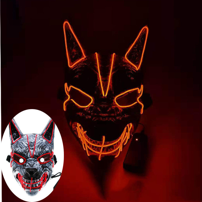 New Halloween LED Streamer Full Face Masks For Men And Women - GimmeWarehouse