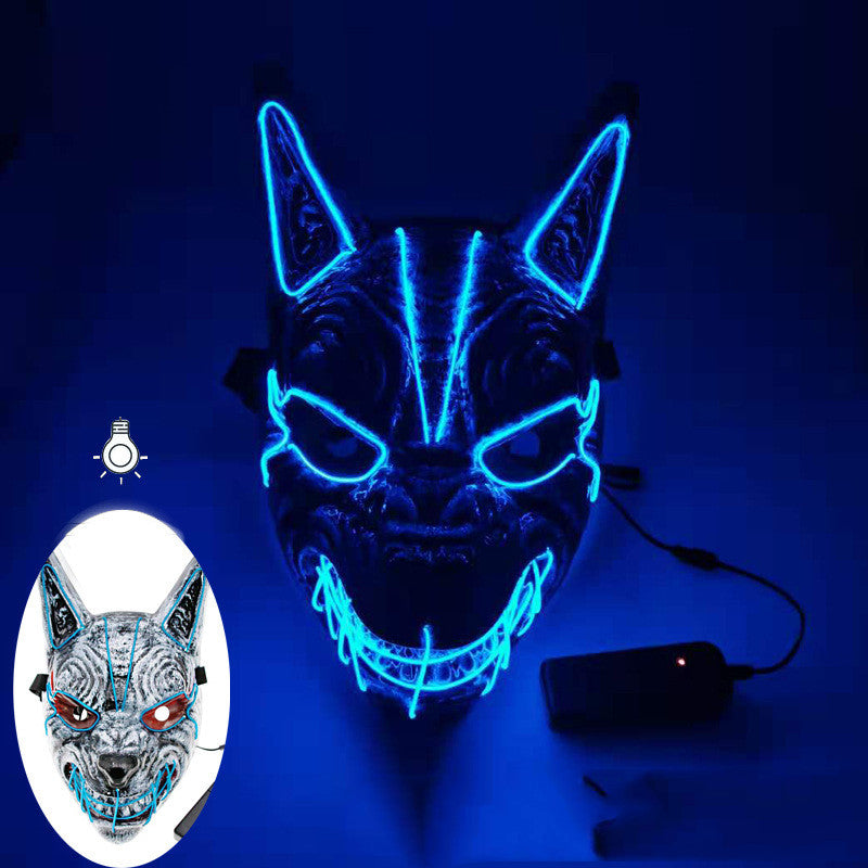 New Halloween LED Streamer Full Face Masks For Men And Women - GimmeWarehouse