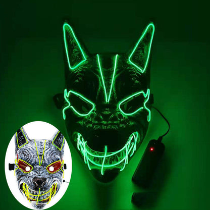 New Halloween LED Streamer Full Face Masks For Men And Women - GimmeWarehouse