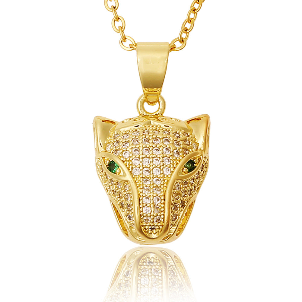 Personality Jewelry Hip-hop Exaggerated Leopard Pendant - GimmeWarehouse