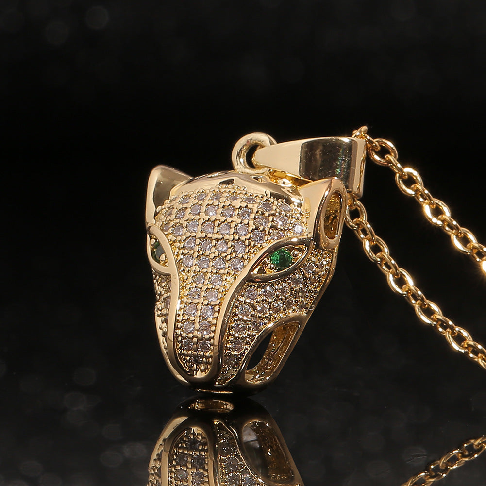 Personality Jewelry Hip-hop Exaggerated Leopard Pendant - GimmeWarehouse