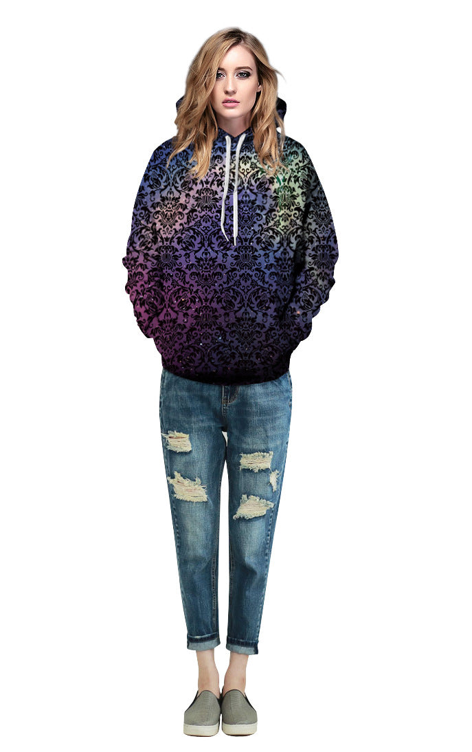 Purple Mandala Designer Print Hoodie - GimmeWarehouse