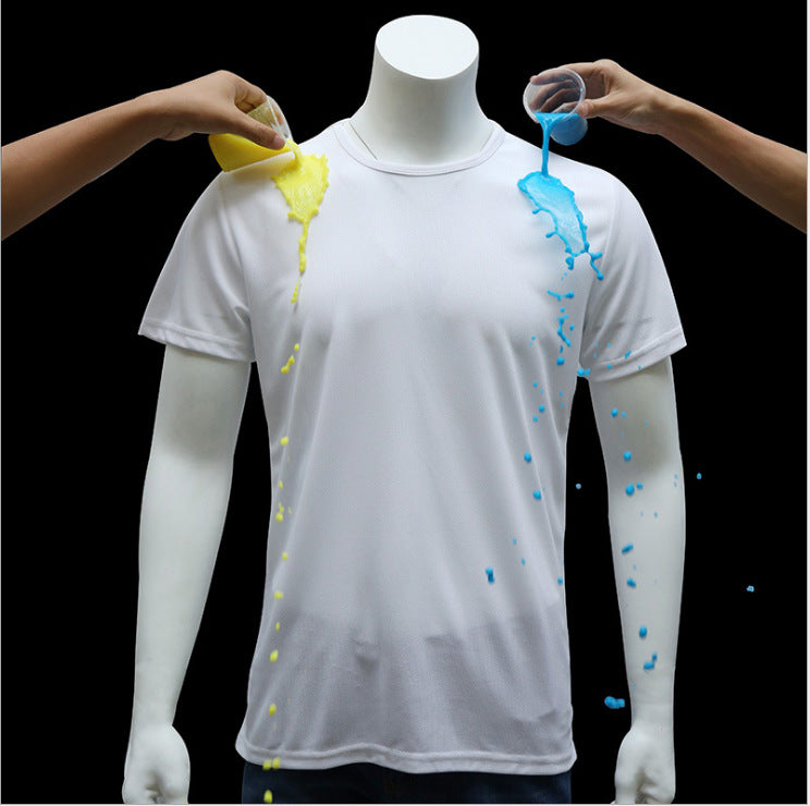 Quick-drying Waterproof Anti-fouling T-shirt Couple Half Sleeve Bottoming Shirt - GimmeWarehouse