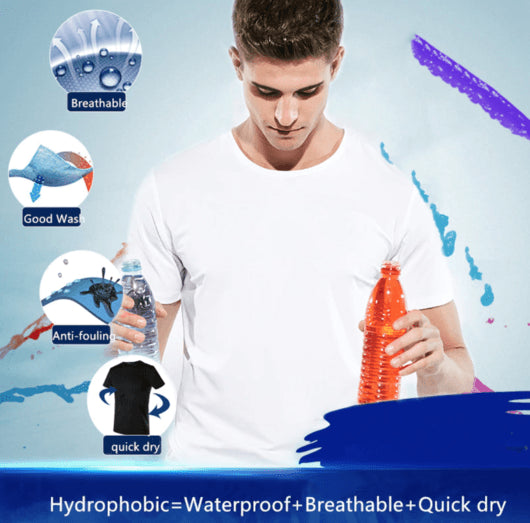 Quick-drying Waterproof Anti-fouling T-shirt Couple Half Sleeve Bottoming Shirt - GimmeWarehouse