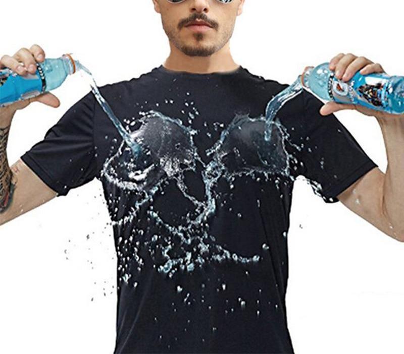 Quick-drying Waterproof Anti-fouling T-shirt Couple Half Sleeve Bottoming Shirt - GimmeWarehouse