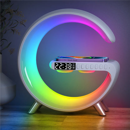 RBG Light Alarm Speaker Fast Charging Station for iPhone X 11 12 13 14 - GimmeWarehouse