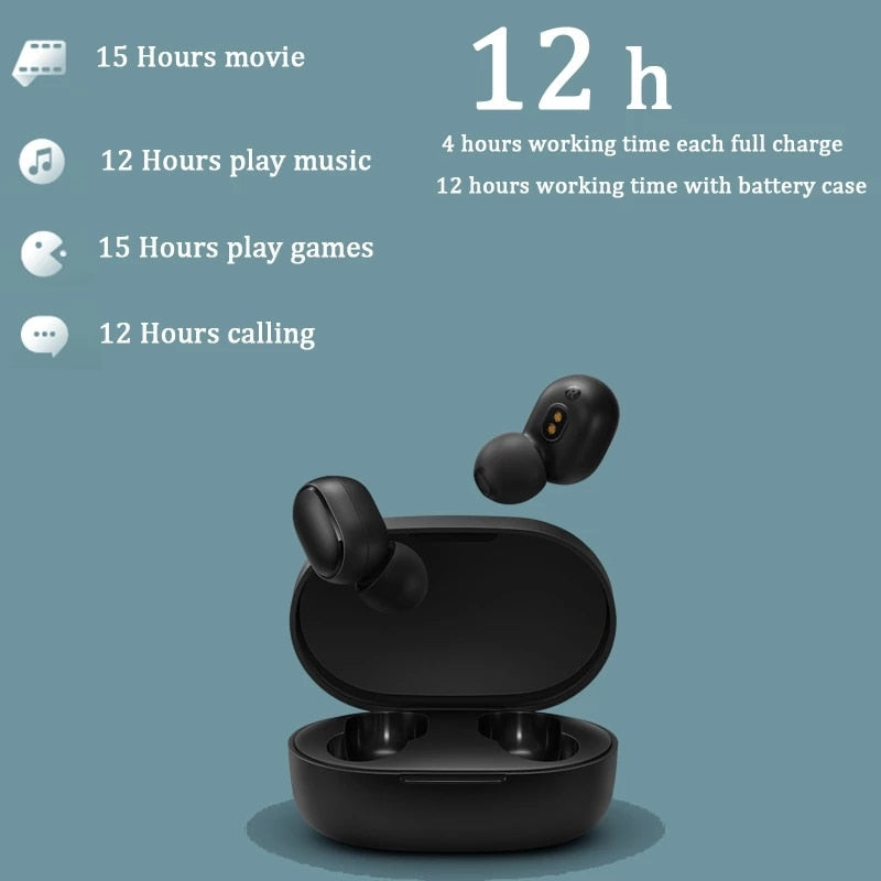 Redmi Airdots Bluetooth for Gaming Earbuds with Mic Voice Control - GimmeWarehouse