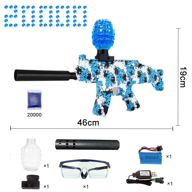 Electric Gel Ball Gun Blaster, Eco-Friendly with 20000+ Water Beads, Outdoor Games - Gimme That