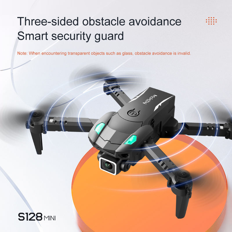 S128 Three-Sided Obstacle Avoidance Drone 4K Dual Camera HD - GimmeWarehouse