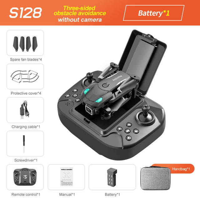 S128 Three-Sided Obstacle Avoidance Drone 4K Dual Camera HD - GimmeWarehouse