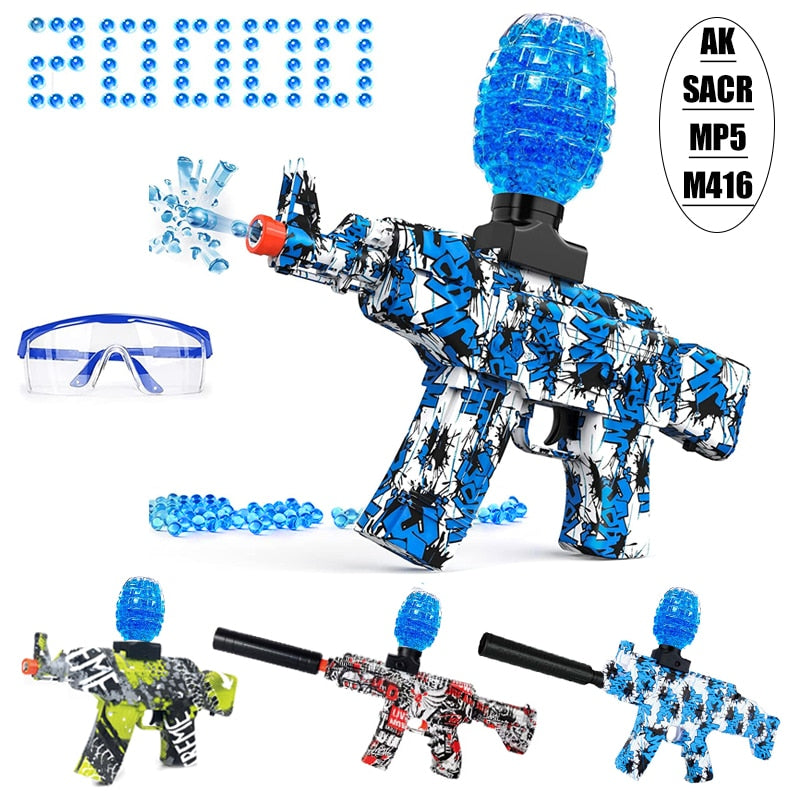 Electric Gel Ball Gun Blaster, Eco-Friendly with 20000+ Water Beads, Outdoor Games - Gimme That