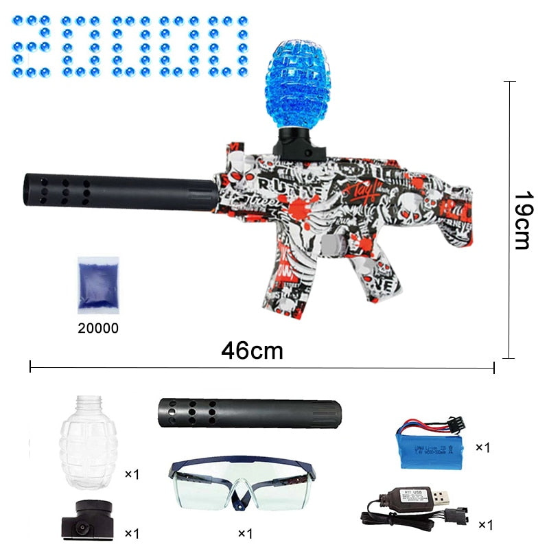 Electric Gel Ball Gun Blaster, Eco-Friendly with 20000+ Water Beads, Outdoor Games - Gimme That