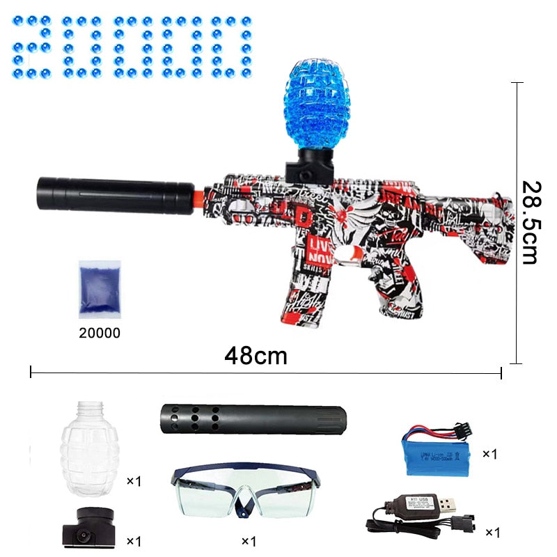 Electric Gel Ball Gun Blaster, Eco-Friendly with 20000+ Water Beads, Outdoor Games - Gimme That