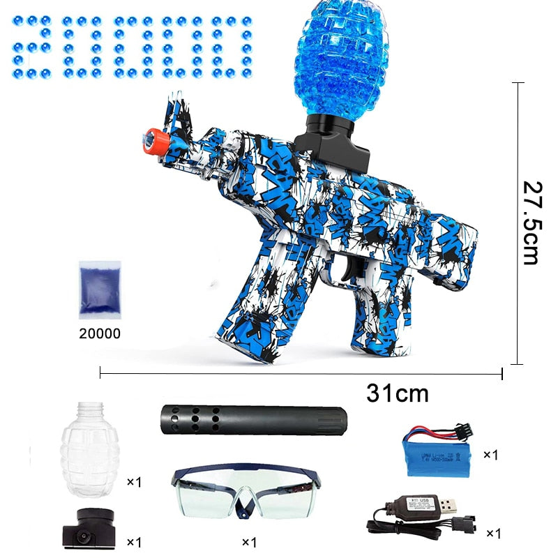 Electric Gel Ball Gun Blaster, Eco-Friendly with 20000+ Water Beads, Outdoor Games - Gimme That