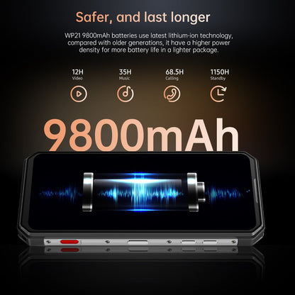 Oukitel WP21 Rugged Night Vision Smartphone, Cell Phone, Mobile Phone, 9800 mAh, Camera, 66W, HHelio G99 - Gimme That