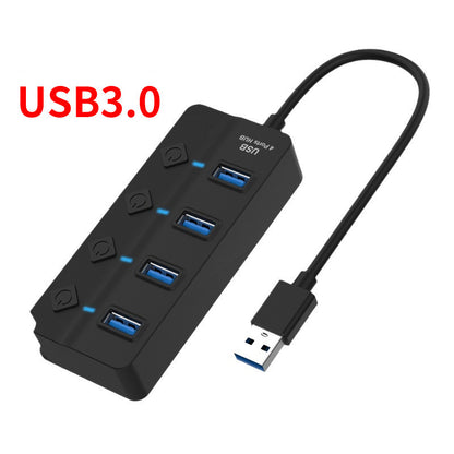 Seven-port  HUB3.0 4-port 3.0 Splitter - GimmeWarehouse