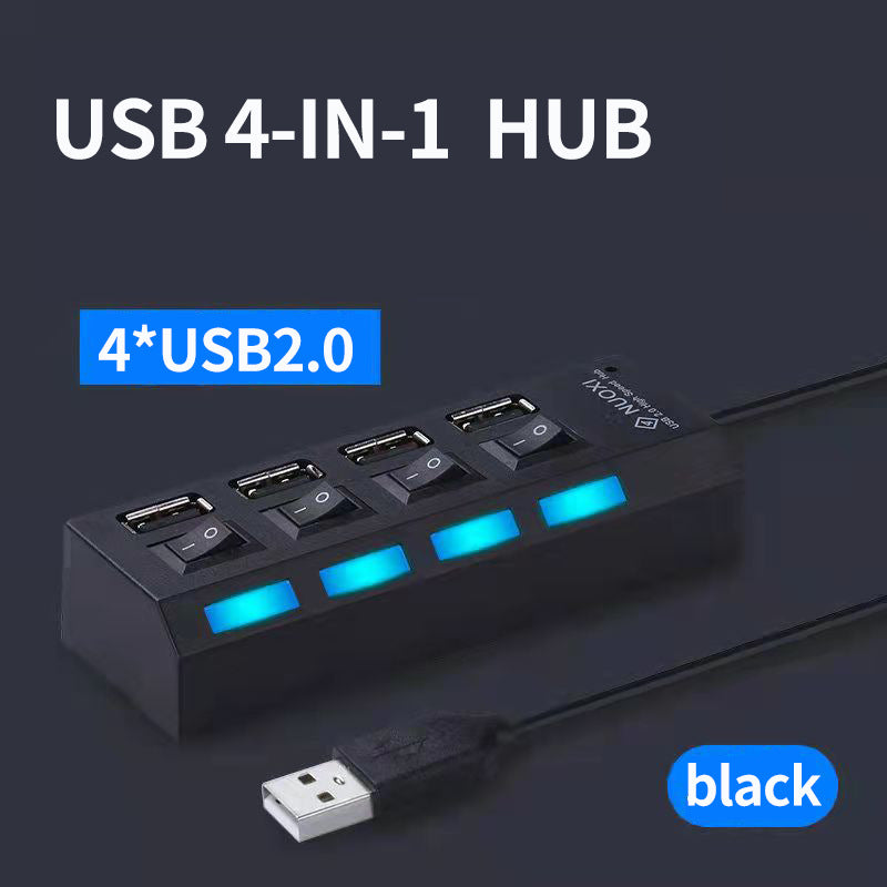 Seven-port  HUB3.0 4-port 3.0 Splitter - GimmeWarehouse