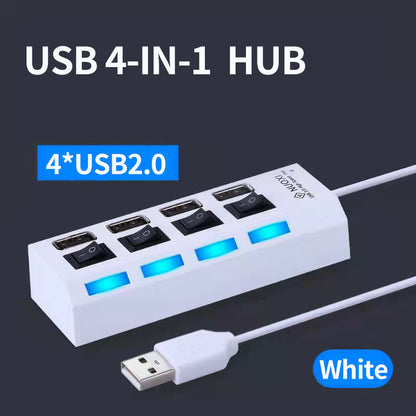 Seven-port  HUB3.0 4-port 3.0 Splitter - GimmeWarehouse