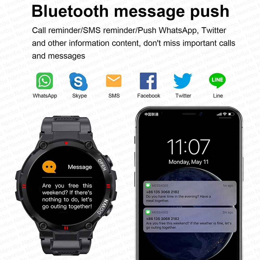 Smart Watch Men Sport Fitness Bluetooth Call Multifunction Music Control Alarm Clock Reminder Smartwatch For Phone Gimme that