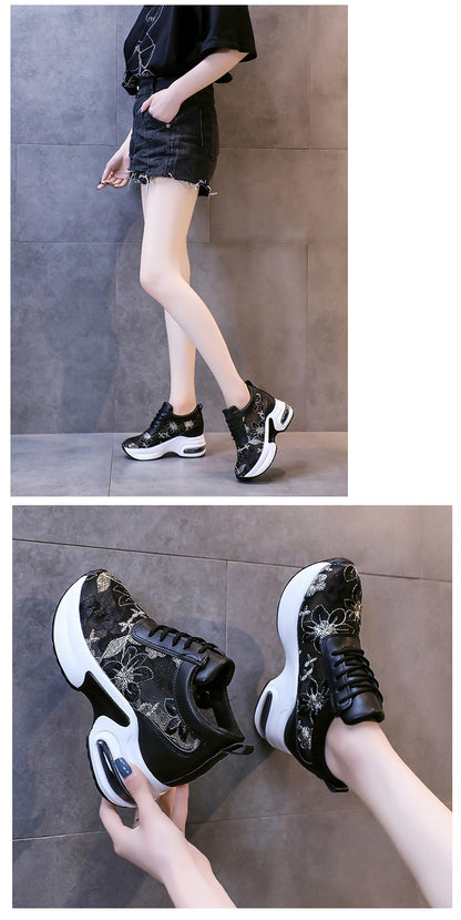 Spring New Sports Style Mesh Lace Casual Shoes - GimmeWarehouse