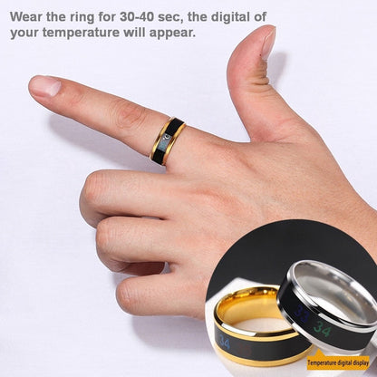 Stainless Steel Real-time Temperature Test Finger Rings - GimmeWarehouse