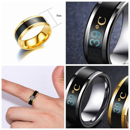 Stainless Steel Real-time Temperature Test Finger Rings - GimmeWarehouse