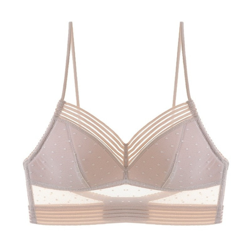 Strapless Women Lace Mesh Bra - GimmeWarehouse