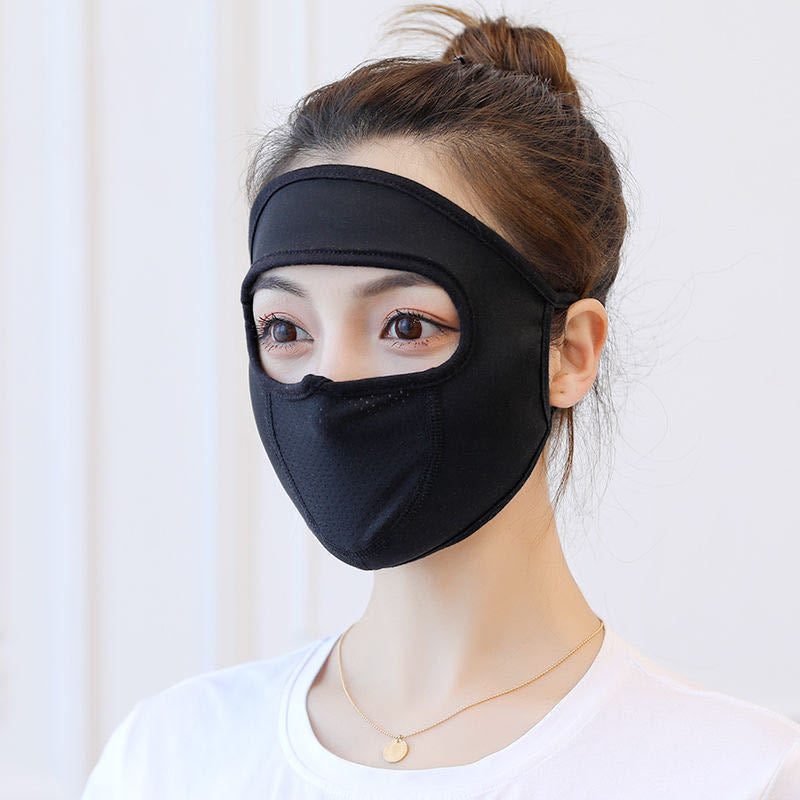 Summer thin protection full face sunscreen breathable touch mask riding sunshade anti-UV line with breathing net cloth hood Gimme that