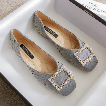 Summer Buckle Satin Silk Shoes - GimmeWarehouse