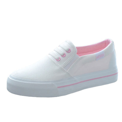 Summer Student Spring One-step Lazy  Flat White Shoes - GimmeWarehouse