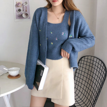 Sweater Knitted Cardigan Loose - GimmeWarehouse