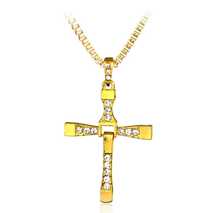 The Fast and the Furious Dominic Toretto Cross Pendant Necklace - GimmeWarehouse