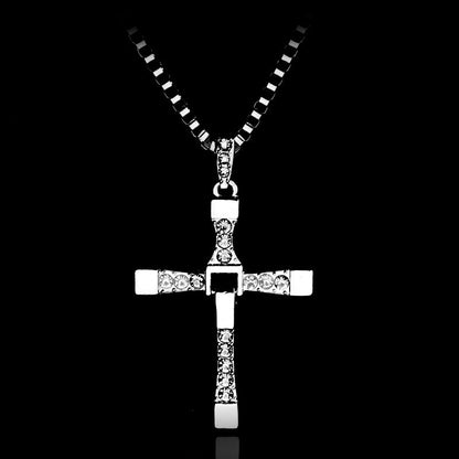 The Fast and the Furious Dominic Toretto Cross Pendant Necklace - GimmeWarehouse