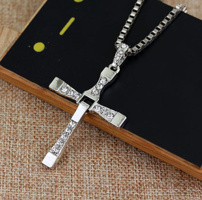 The Fast and the Furious Dominic Toretto Cross Pendant Necklace - GimmeWarehouse