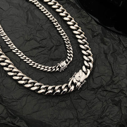 Three Dimensional Cut Hip Hop Choker Cuban Necklace - GimmeWarehouse