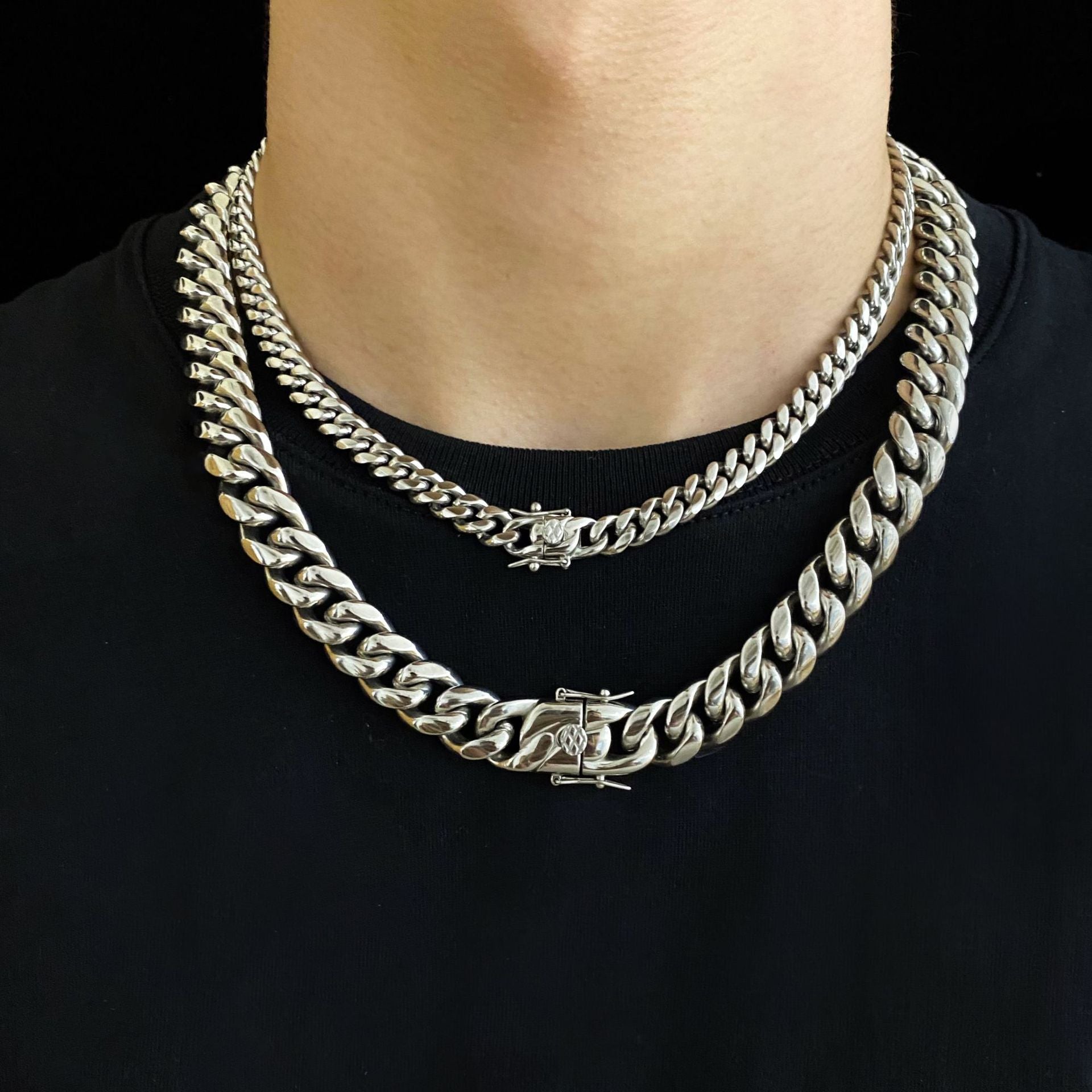 Three Dimensional Cut Hip Hop Choker Cuban Necklace - GimmeWarehouse