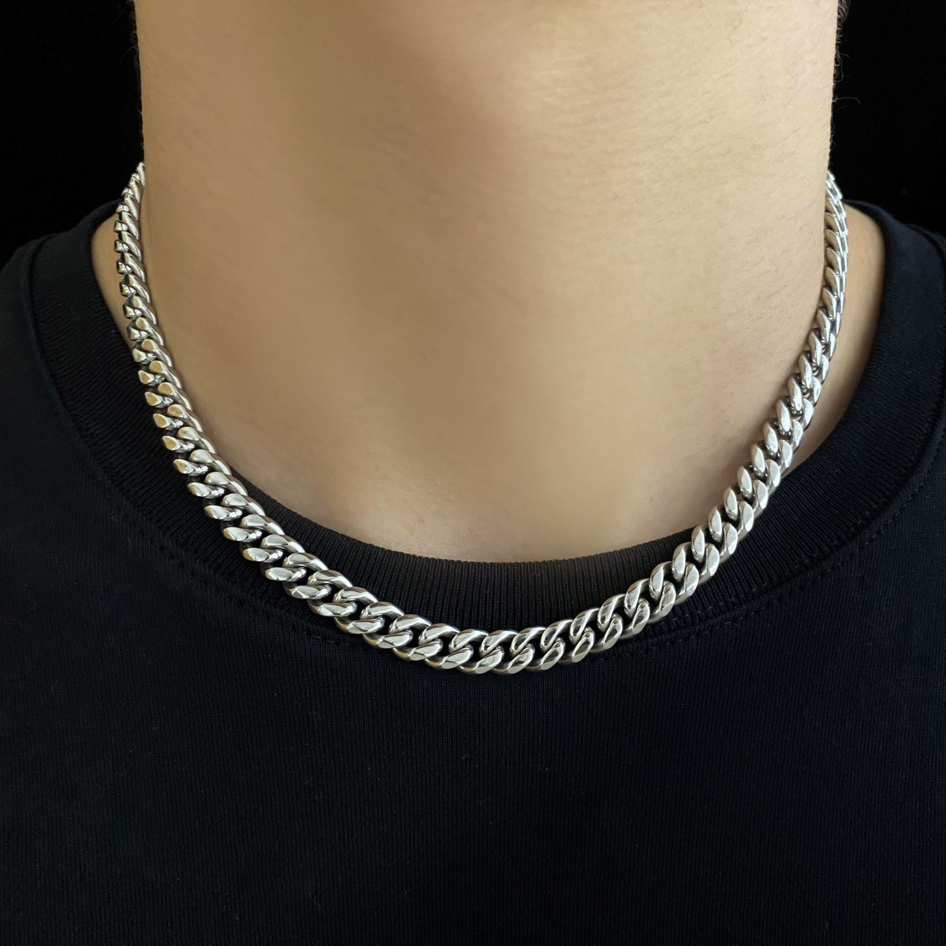 Three Dimensional Cut Hip Hop Choker Cuban Necklace - GimmeWarehouse